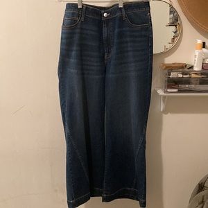 Fashionable Wide Leg Jeans, Size 10